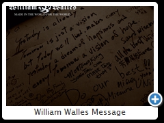 William Walles Message