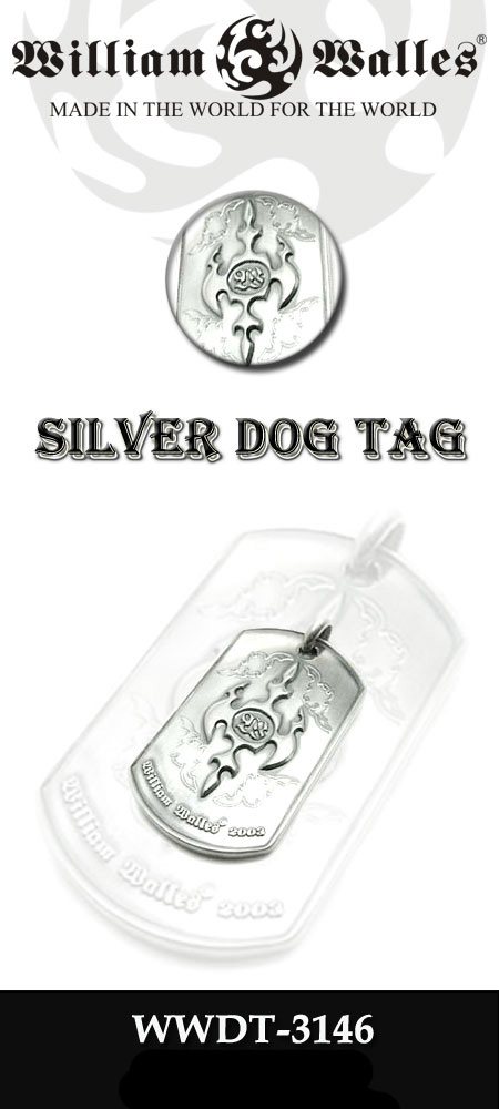 Silver Dog TagVo[ hbO^O WWDT-3146 CHAIN
