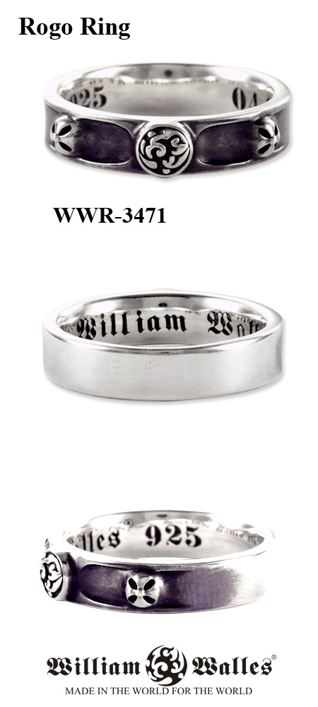 ロゴリング、シルバーリング、シルバーアクセサリー、ウィリアムウォレスシルバー 指輪 / リング WWR-3471