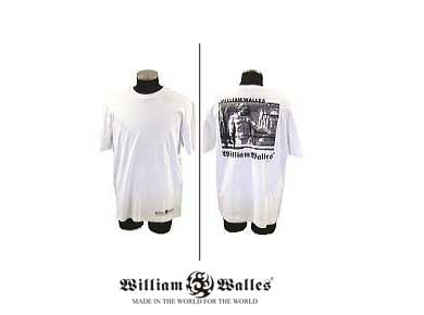 ホワイトTシャツ、ウィリアムウォレスＴシャツ WWST-5155