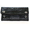 William Black Elite Croc Wallet U[ z / EHbg WW-043 CRCDL BK