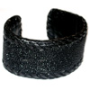 Black Stringray Bangle Vo[@oO WWB-20862 BK ST MEN