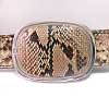 Snake Belt With Silver Buckle Limited Edition Vo[ w / O WWBE-16834