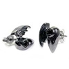 Black Wing Pierced Earring fB[ w / O WWE-11003