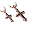 Stone Crucifix Pair Pendant fB[Xy_g WWP-14601 PAIR