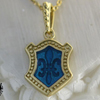 Fluir De Liz Shield Necklace fB[Xy_g WWP-25181 GP