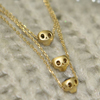 Tri-skull Necklace Vo[@y_g WWP-25217 GP