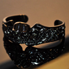 Heroic Skull Bangle Black Plating Vo[ hbO^O WWSB-16617 BP