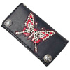 Butterfly Magic Wallet lbNX `F[ WW-2329 BK RED