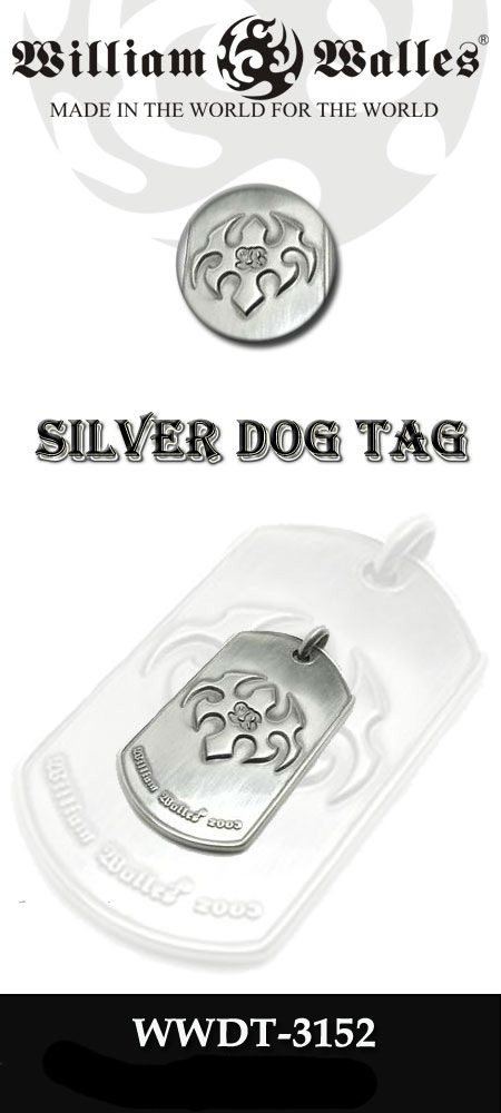 Silver Dog TagVo[ hbO^O WWDT-3152 CHAIN