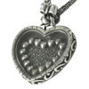 n[gry_gHeart Ribbon Pendant Xq WWP-3483