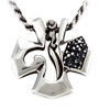 z[NXy_gHole Cross Pendant fB[ w / O WWP-16607