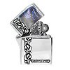 Lining Flower Zippo Lighter Vo[C^[ WWZP-7853