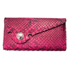 Red Tribal Snake Long Wallet U[ z / EHbg WW-13273 RD SNK