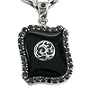 Smooth Black Pendant Vo[ w / O WWP-13367