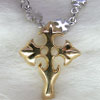 Walles Gold Cross Pendant with Chain Vo[ w / O WWGP-001